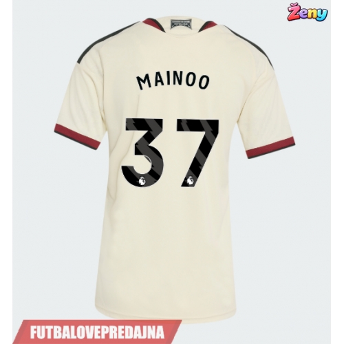 Lacne Ženy Futbalové dres Manchester United Kobbie Mainoo #37 2026-27 Krátky Rukáv - Tretina